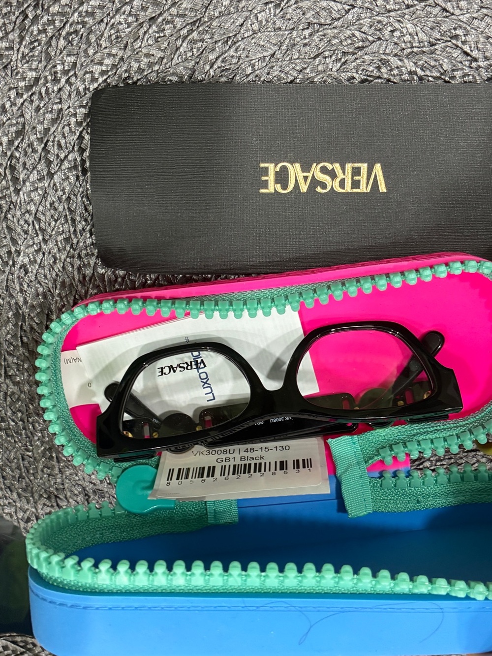 VERSACE KIDS BLACK EYEGLASSES FRAMES